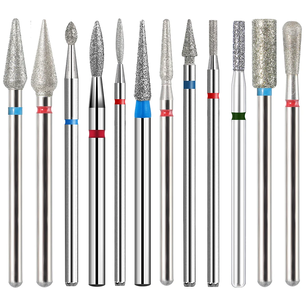 BNG 5PCS Cutters for Manicure Diamond Nail Drill Bit Set of Milling Diamond Bit Milling Cutter Nail Bits for Nail Drill Machine 3
