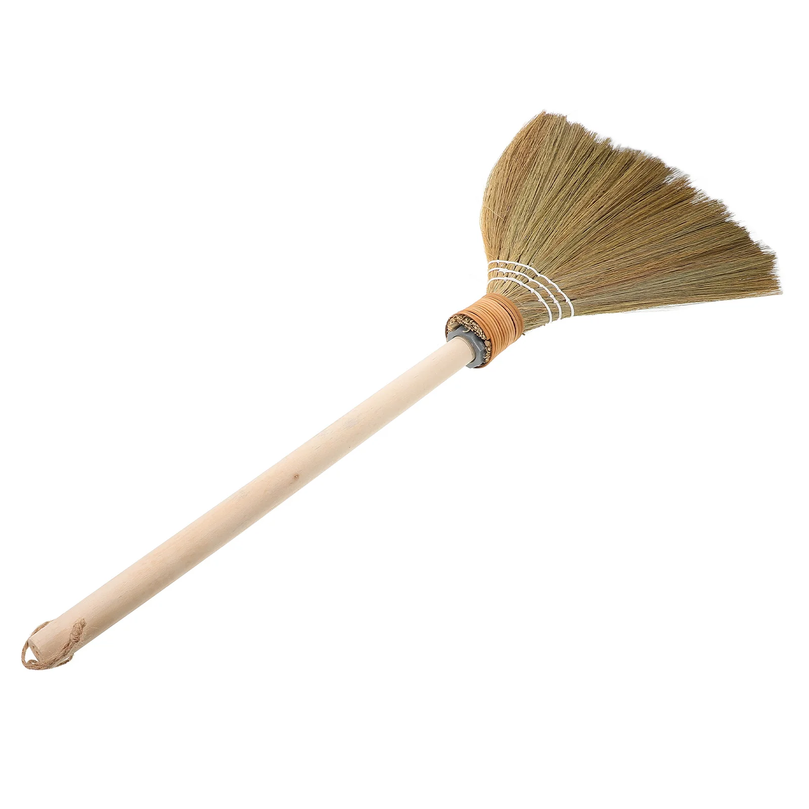 Straw Bamboo Broom Broomstick Corn with Wood Handle Whisk Wedding for Jumping Ceremony Small