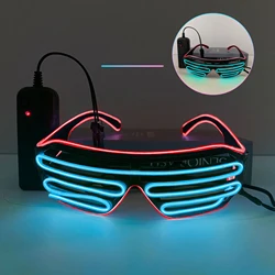 Dual Color LED Luminous Atmosphere Glasses (Red and ice blue)