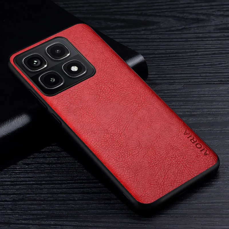 Luxury Leather Case - Premium Business Style Retro Litchi Pattern Back Cover