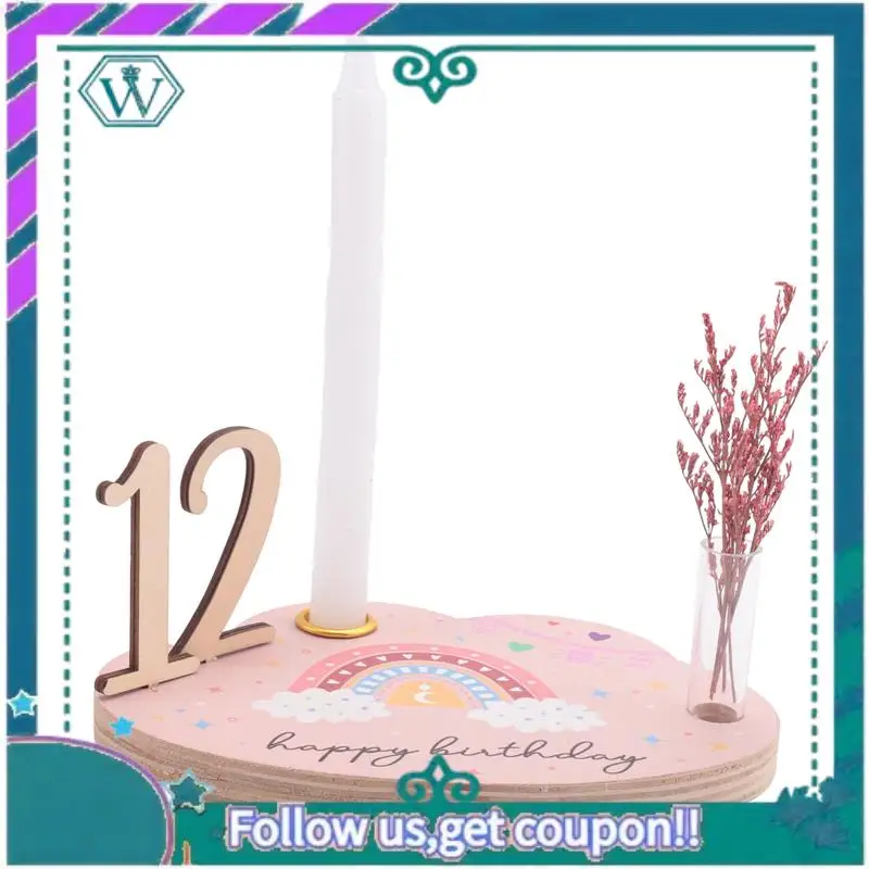  마일스톤 번호 기념 카드 키트   나무 새겨진 연령 사진 액세서리 출산 선물