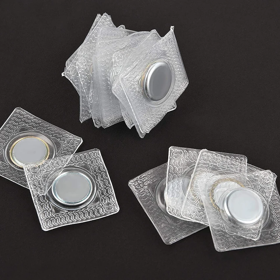 Boutons Pressure Métal Invisible Lot De 20 - Noir 23 Mm, Pour Couture Manteaux, Vestes, Accessoires - 6