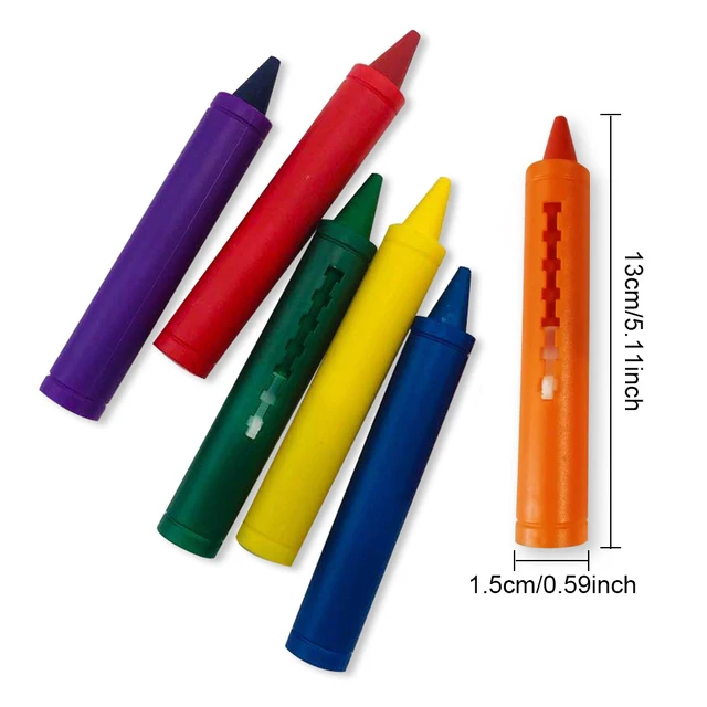 Csomag 6 Mosható Zsíros Baba Zuhany Fürdőszoba Fürdőkád Festmény Toll Oktató Játékok Fiúk Lányok - Image 6