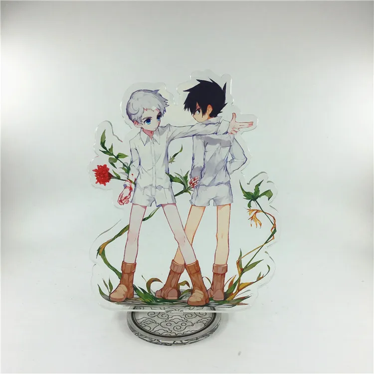 Japan Anime The Promised Neverland Acrylic Stand Model Plate Emma Norman  Ray Acrylic Figures Standing Holder