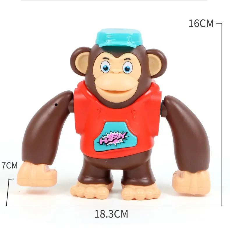 Interactive Electric Dancing Gorilla with Sound and Light Swinging Cartoon Monkey Toy that Moves to Music Performs Dance Moves 6