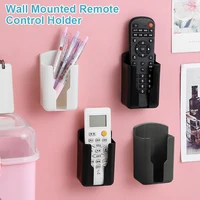 Support mural pour télécommande, boîte de rangement pour climatiseur, durable et non perforé, 1 pièce 2