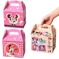 4/6pcs Disney Disney Mickey Mouse Mini Cartoon Candy Gift Box, Suitable For Party, Holiday, Birthday Gift Packing