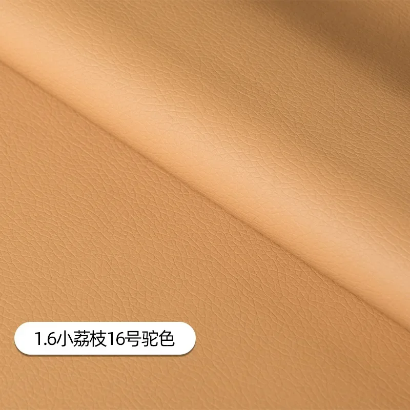 Luxurious Litchi Pattern Leather Fabric – Premium Upholstery Material for Car Interiors, Bags, Chairs, and DIY Projects – Waterproof and Durable, Sold Per Meter