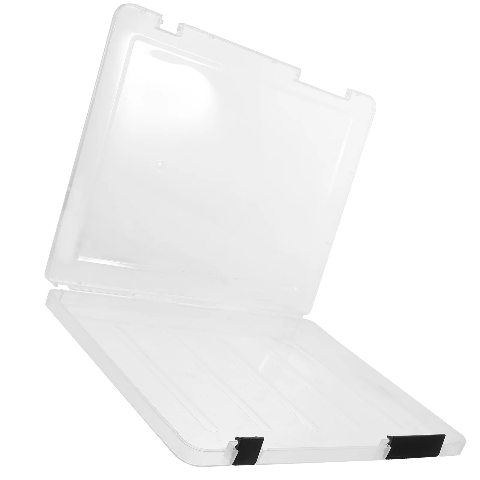 

Office Storage Box Desktop A4 Paper Accordian File Box Document Case Transparent Plastic Organizer Box Expanding File Folder