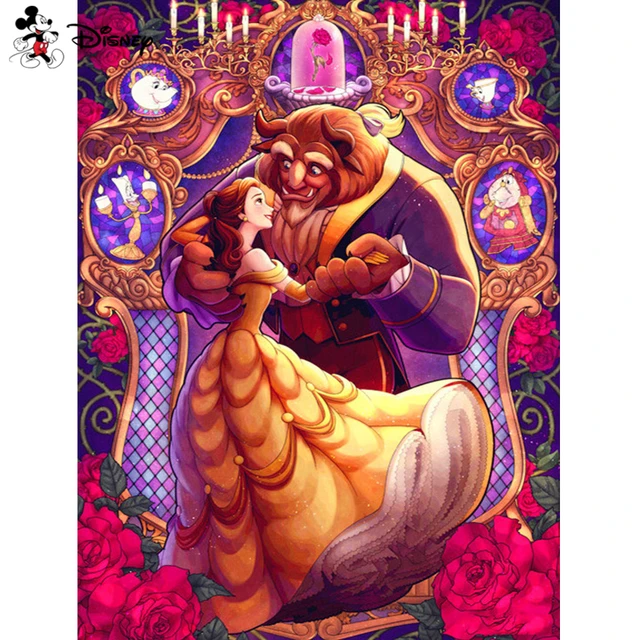 Peinture de diamants Disney la belle et la bête 5D, Kits de broderie  complète de princesse en mosaïque, à faire soi-même, décoration  d'intérieur, 2022 - AliExpress