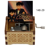 Detective Conan Main Theme Music Box One Truth Prevails Wooden Hand 18 Note Movement Birthday Gifts For Fans Christmas New Year 2