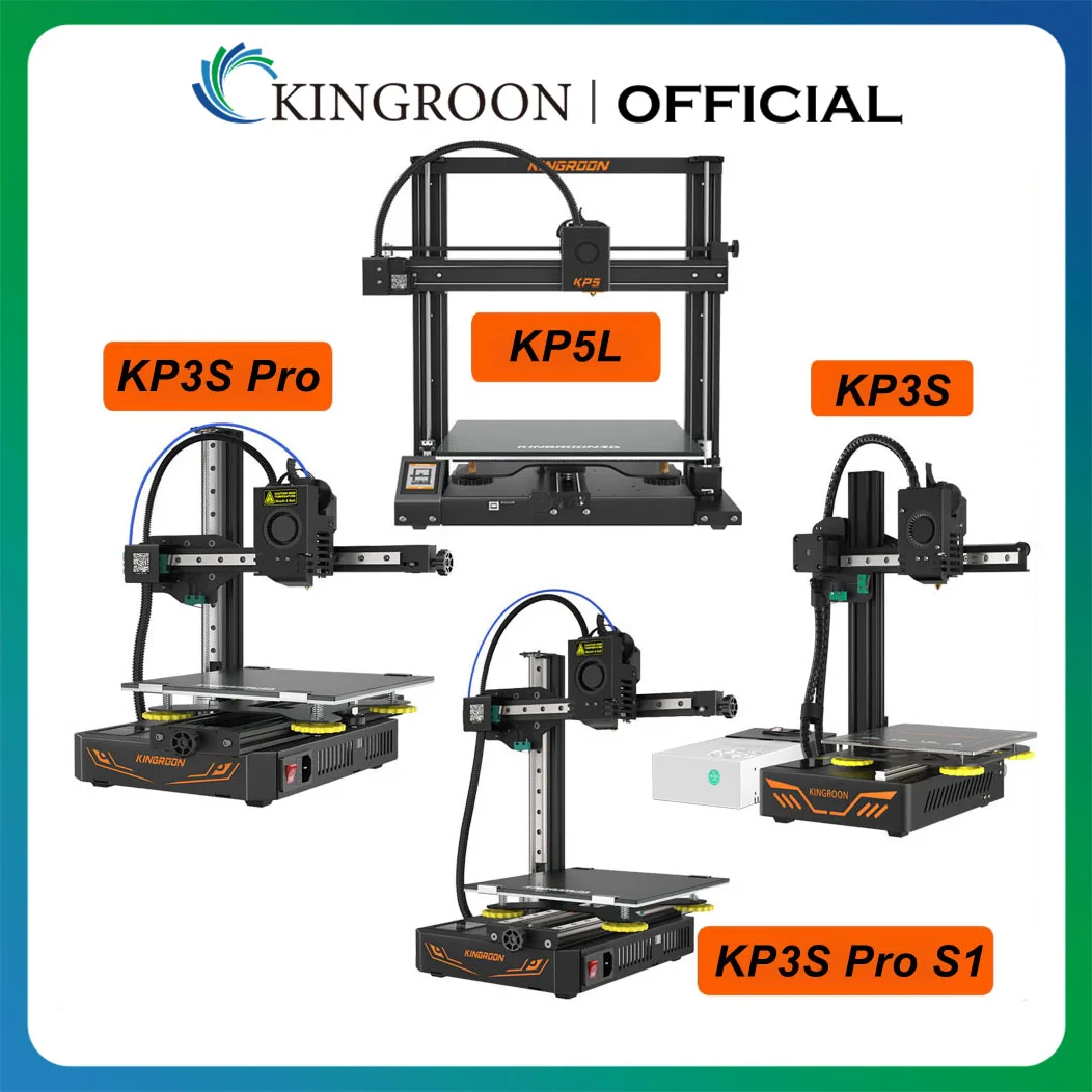KINGROON KP3S KP3S PRO KP5L FDM 3D Printer Kit High Precision with Resume Printing Professional DIY 3D Printers KP3SPRO S1