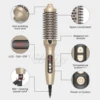 3 In 1 Ionic Hair Curler Straightener Professional Curling Iron Heated Hair Styling Brush Anti-Scald Thermal Brush Curl Wand 2