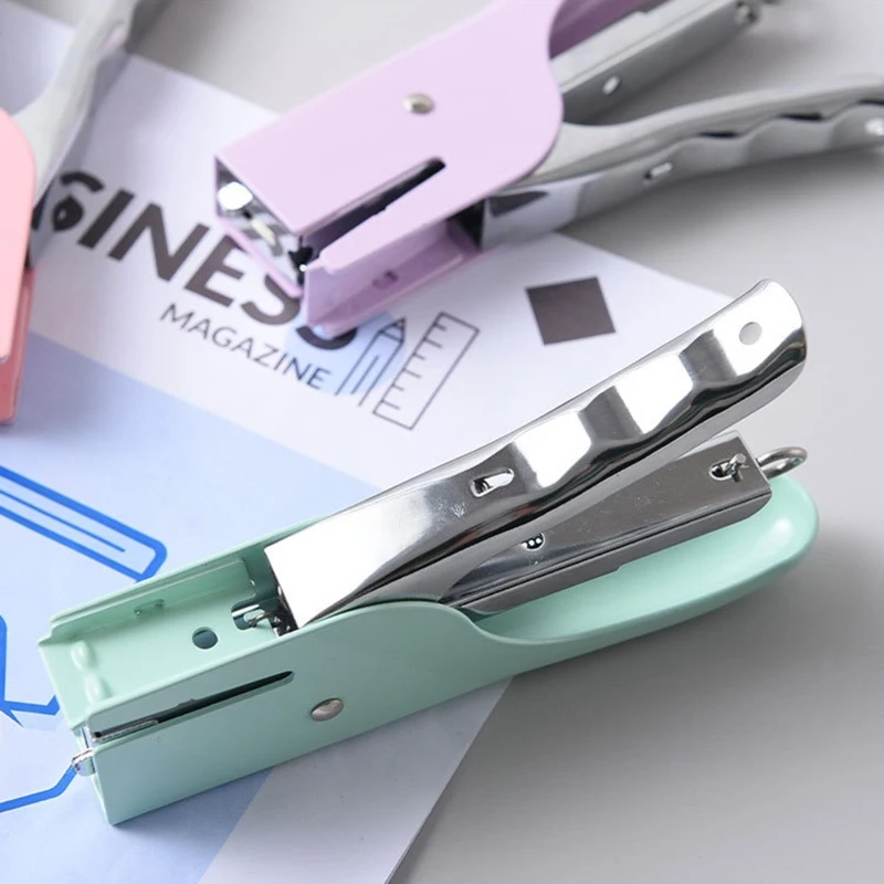 Handy Metal Stapler Professional Packaging Plier Stapler Office Desktop Stapler 25 Sheets Capacity for Student Teacher