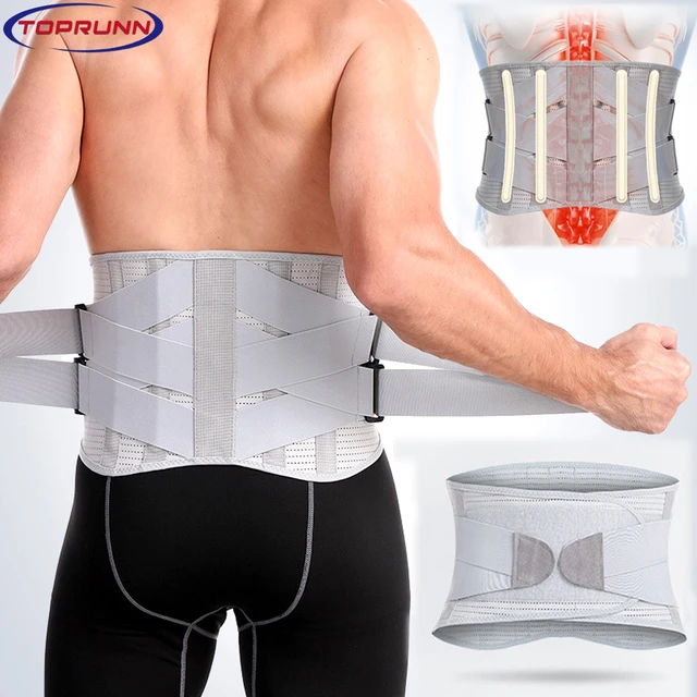 Faja Lumbar para hombre y mujer, cinturón de soporte Lumbar con