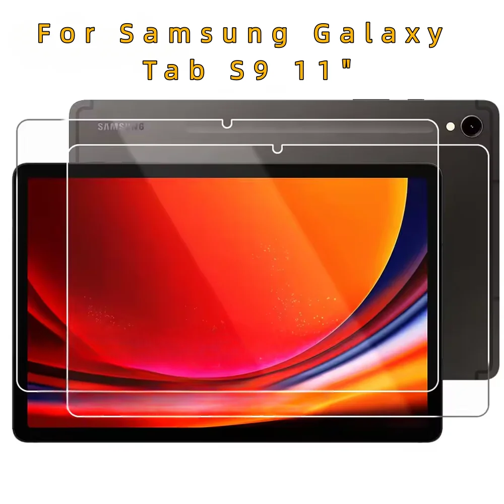 Premium 2-Pack HD Tempered Glass Screen Protector for 11-Inch Tablets - Anti-Fingerprint Protective Film