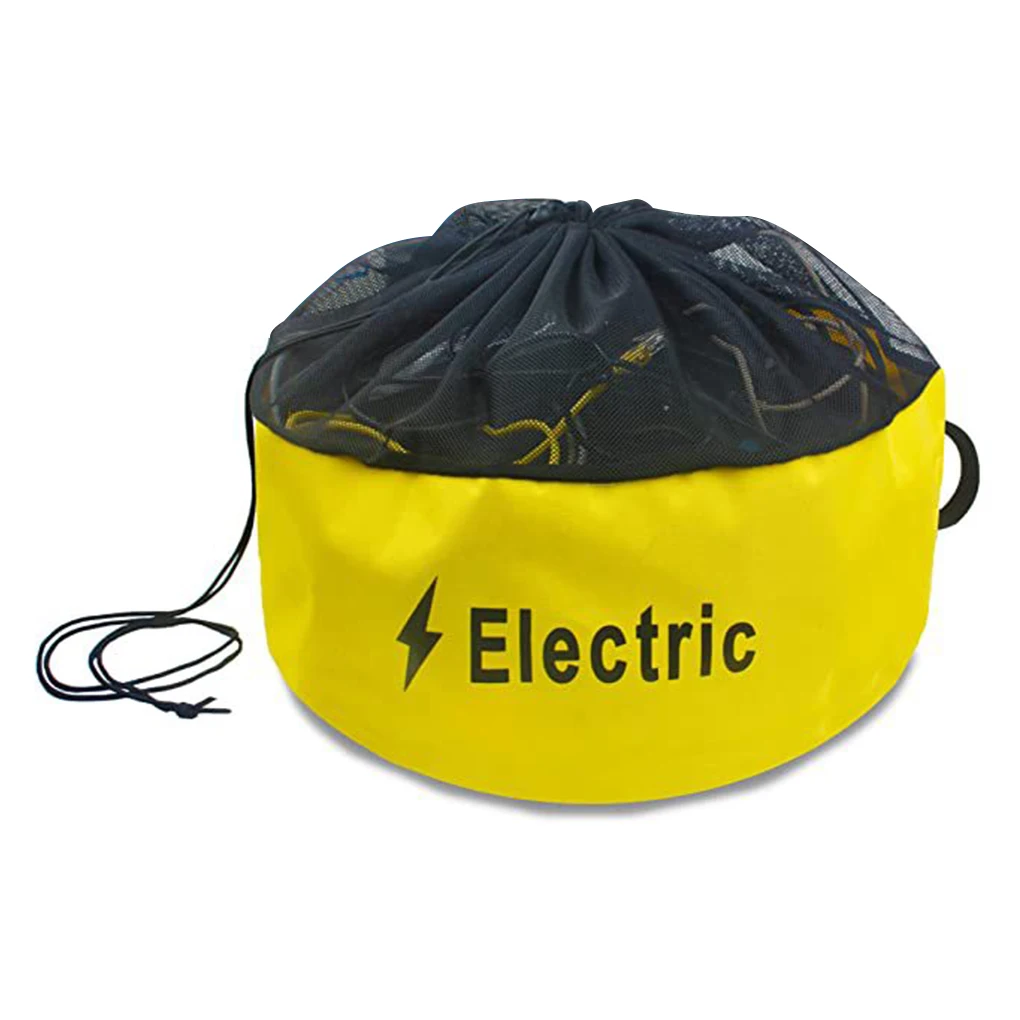 

RVs Caravans Motorhome Hose Fuel Storage Bag Drawstring Mesh Pouch Camping Hiking Traveling Cargo Folding Organizer