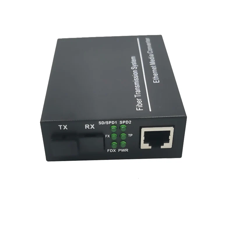 Media converter fiber optical to rj45 UTP 1310/1550 fiber to ethernet switch 10/100M Fibra Optica Transceiver