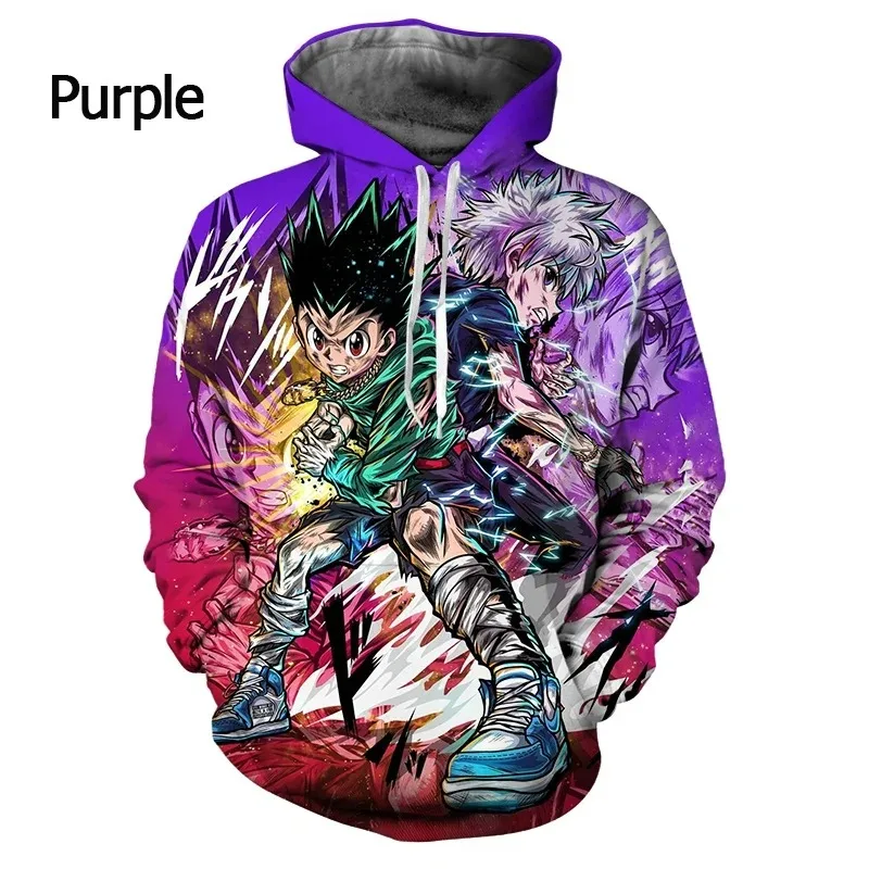 

Hot Jpan Anime Hunter X Hunter Fashion 3D Printed Hoodie Men's Casual Long Sleeve Hooded Sweatshirt Cool Pullover