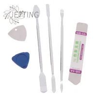 (SMTGDP11)7pc Metal Spudger Kit Universal Cell Phone Repair Opening Tool Mobile Phone Disassemble Crowbar Steel Pry Opening Set 5