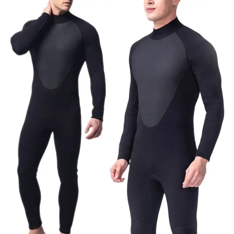 MenFullBodysuitWetsuit3mmDivingSuitStretchySwimmingSurfing
