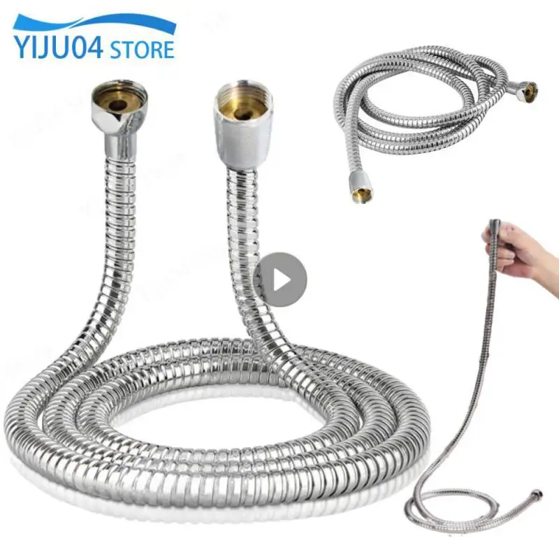 Tuyau de Douche 2M, Chrome Flexible Tuyau de Douche Universel