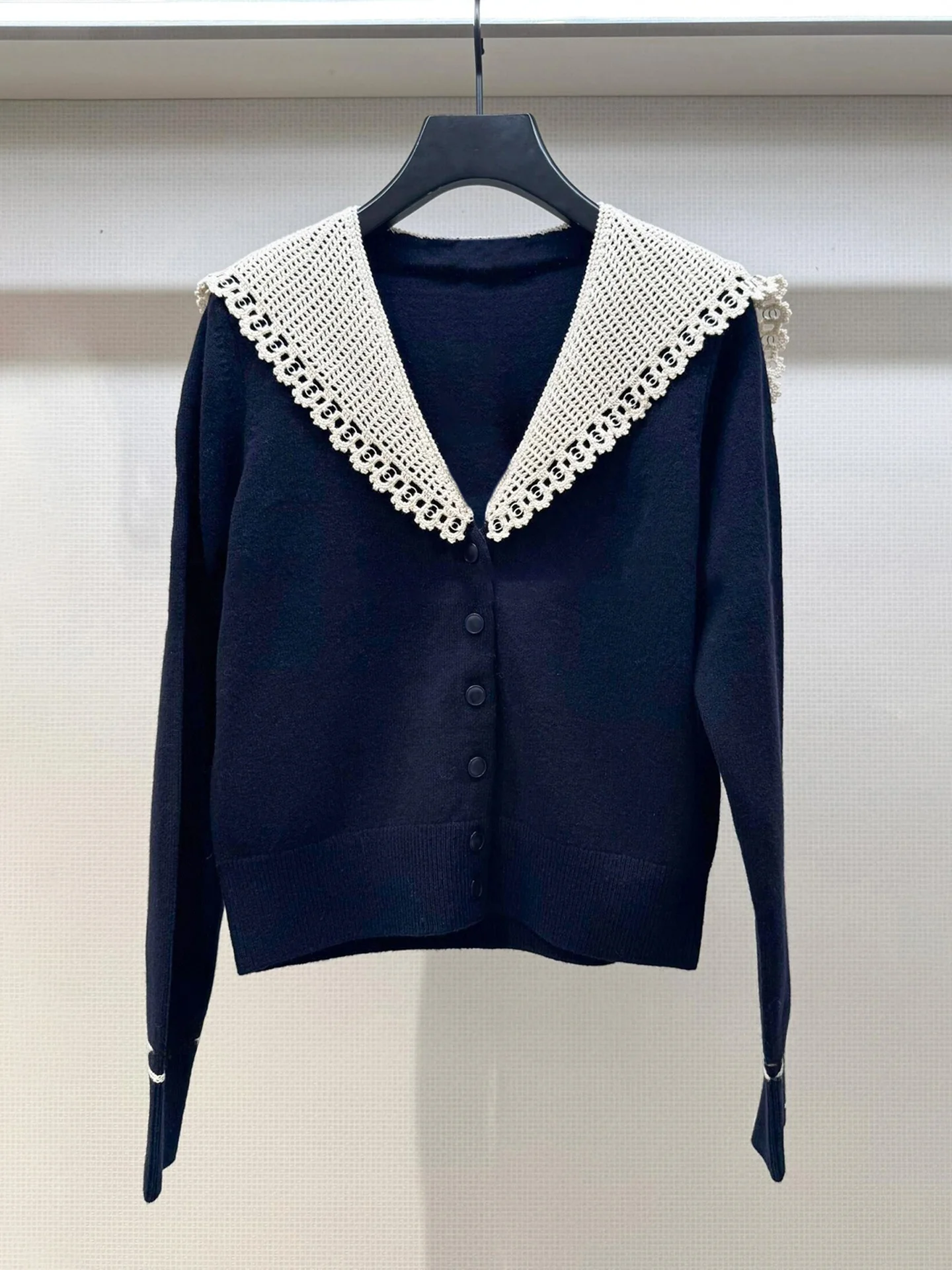 Handmade Crochet Flower Autumn College Sle Knitted Cardigan Top oulder Wrap Neline Chinese Premium Women's Faion 2025