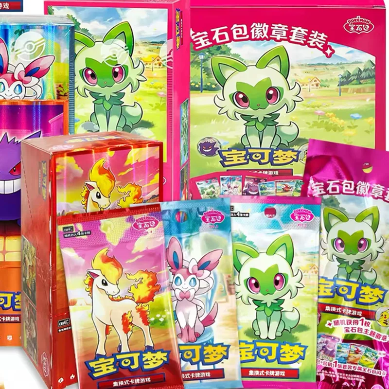 모든 시리즈 PTCG 트레이딩 카드 게임 부스터 팩 심플리파이드 스칼렛 바이올렛 쥬얼 팩 겐가 선물 밀봉 박스 장난감 선물