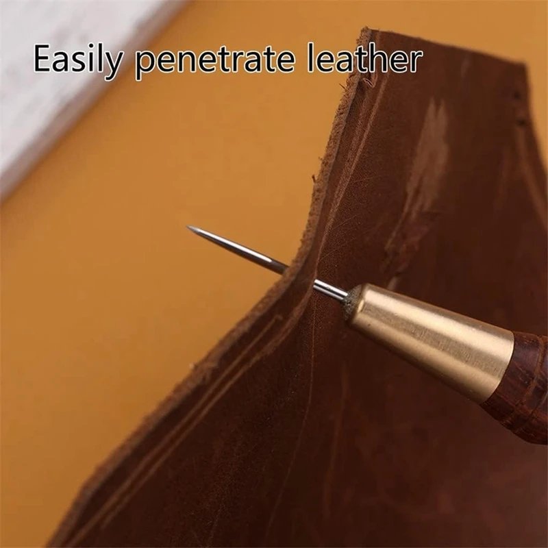 Handmade Leather Goods DIY Sandalwood Diamond Awl Rosewood Diamond Cone Leather Awl Cone
