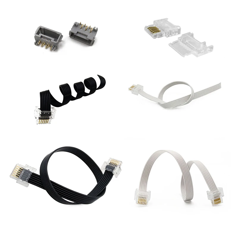 

1PCS 10PCS RJ12 Cable 6P6C Connector 6Pin Power Functions Series Wedo 2.0 Connector Cable Building Blocks Compatible With