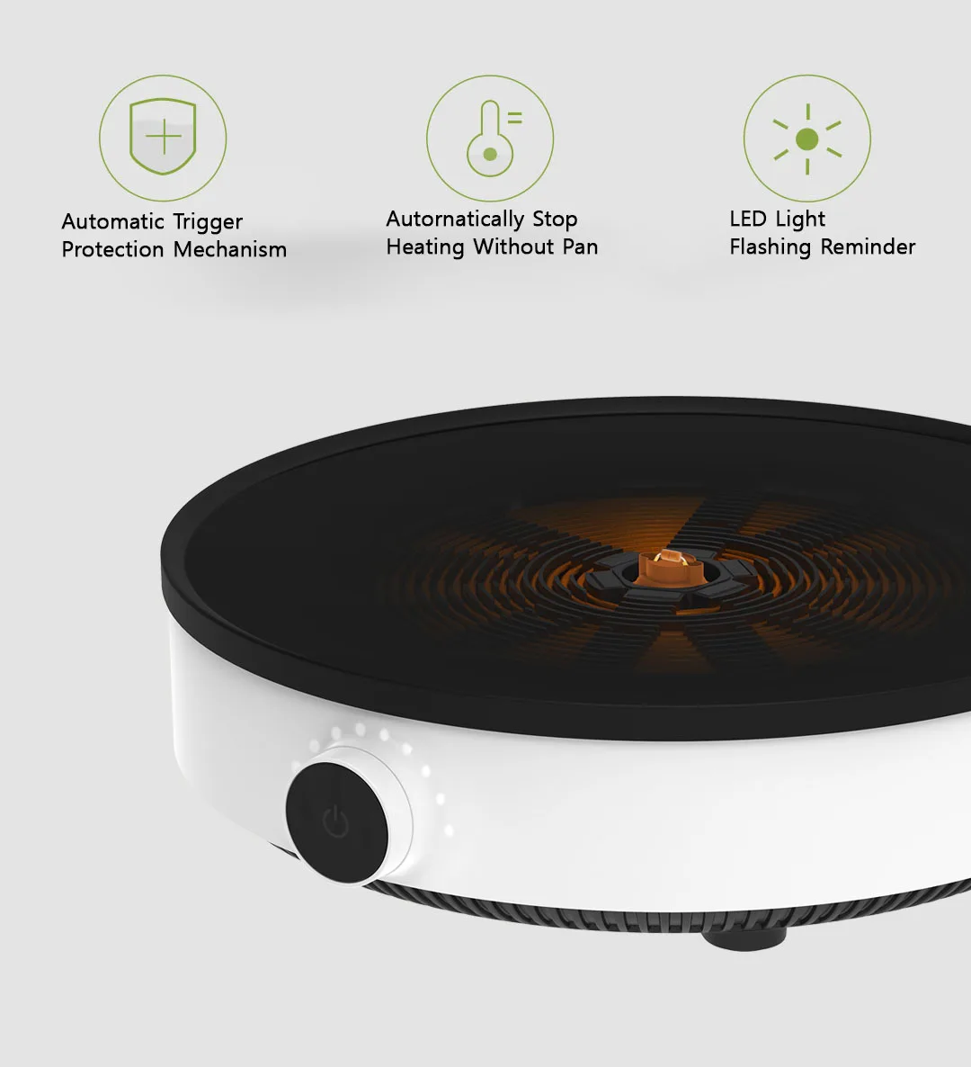 XIAOMI MIJIA Induction Cooker Youth Edition Portable Electromagnetic 220V 9 Gear Fire Adjustment, induction cooker