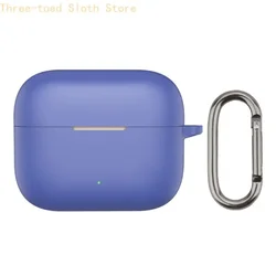 Flexible Soft Silicone Shockproof Earbud Protector Case - Scratch Resistant Sleeve - MOTO Buds Clip (Dark blue color)