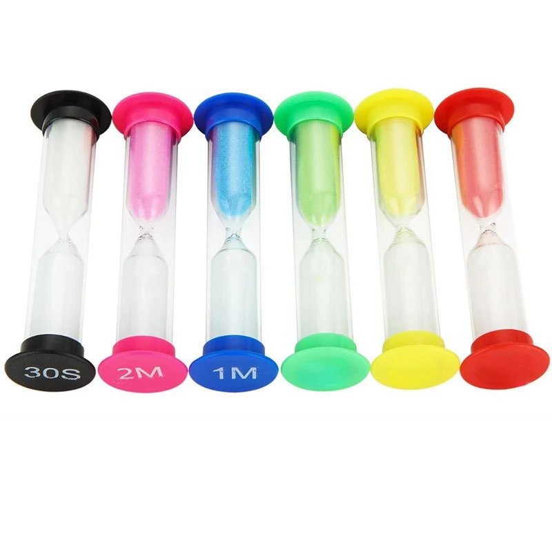 1pc Hourglass 10/15/20/30/45S, 1/2Minutes Sand Timer Sand Clock Desktop Ornament Watch Children Kids Gift Home Decoration, Sand Timer, Liquid Hourglass Timer, Colored Hourglass