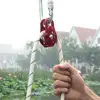 Outdoor Rock Climbing Rescue Lifting Single Fixed Pulley Rope Rappelling Tool Survival Equipment Outdoor Hiking Climbing Rope 1