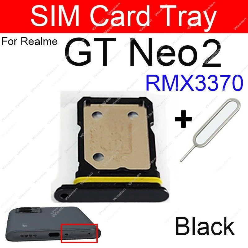 SIM Card Tray For Realme GT Neo Neo Flash GT Neo2 2T GT