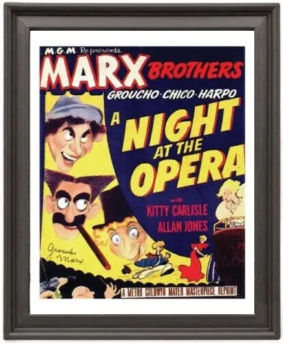 

Framed Poster A Night at the Opera 1 Picture Frame 16x12 inches Photo Paper Print