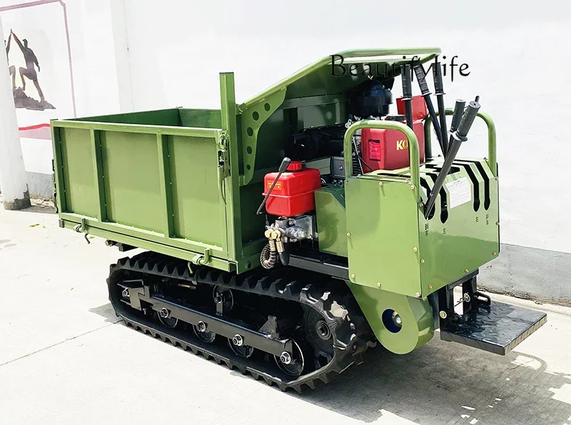 

Crawler Electric Hydraulic Self-Unloading All Terrain Diesel Electric Starter Tilting Customized Station Riding Mountain Area