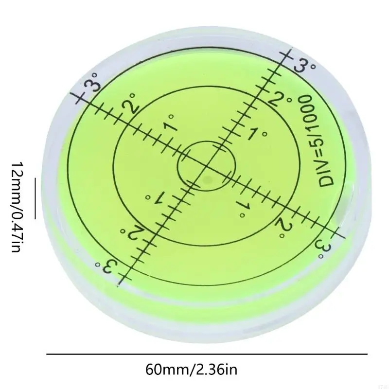PMMA 버블도 마크 표면 레벨 측정 도구용 원형, 60mm x 12mm