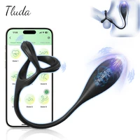 APP-Steuerung, vibrierender Analplug, Penisring für Männer, Prostata-Massagegerät, Analvibrator, Buttplug, Penisring für schwule Sexspielzeug für Männer 1