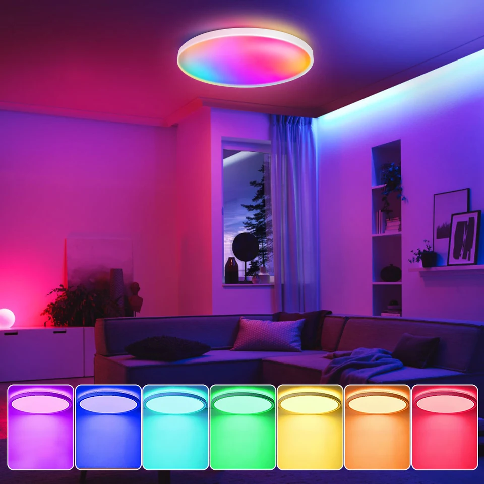 シーリングライト・天井照明 Modern Led Living Room Ceiling Lights 60 LED Ceiling Light Dimmable Living Room Modern Flower Ceiling