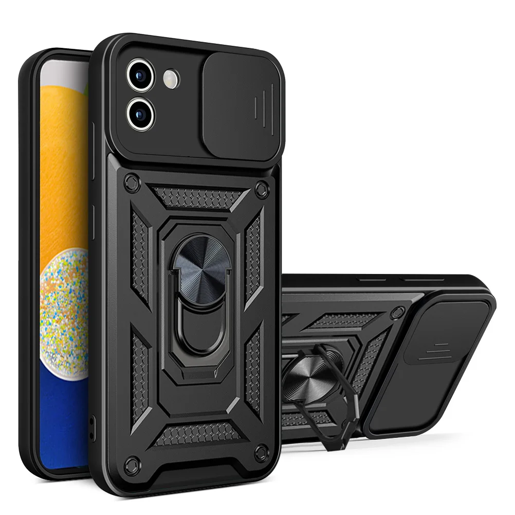 Shockproof Armor Case with Car Holder - Rugged Protective Phone Cover
