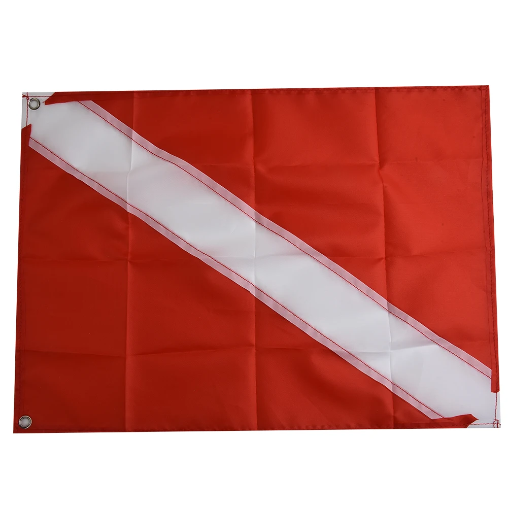 

Brand New Dive Boat Flag Decorate Scuba Dive Boat 1pcs Diving Sign Durable Marker Lightweight Polyester Red White