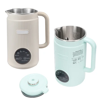 1.2L 8-in-1 Programmable Blender with Digital Display 12 Stainless Steel Blades Auto Cleaning 8H Keep Warm Function for Almond 1