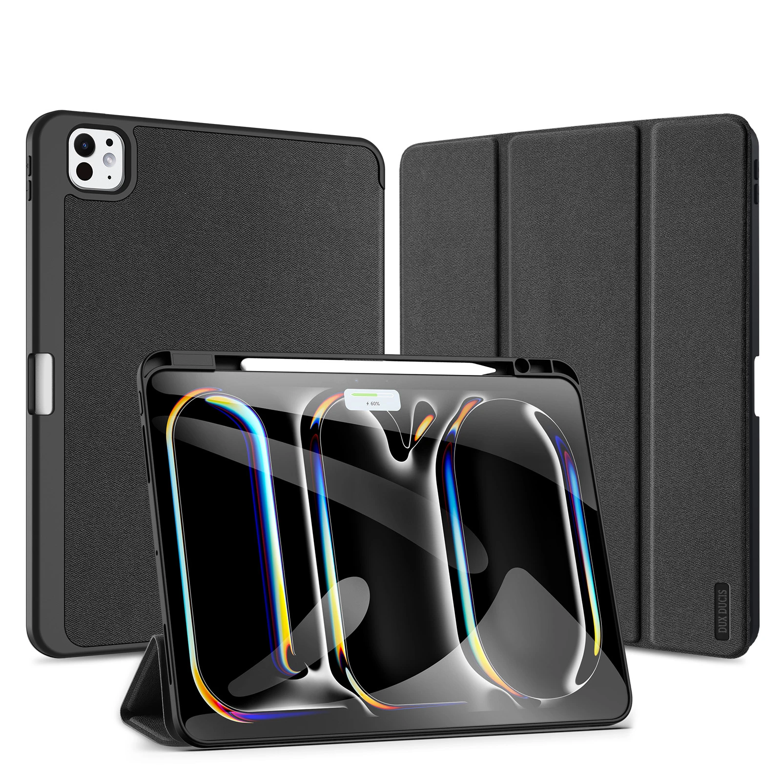 Trifold Stand Tablet Case with Stylus Pen Holder & Auto Sleep/Wake