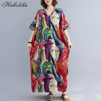 Summer Dress for Women Clothing Long Dress Fashion Clothes Cotton Vintage Harajuku Elegant Streetwear Maxi Beach Dresses