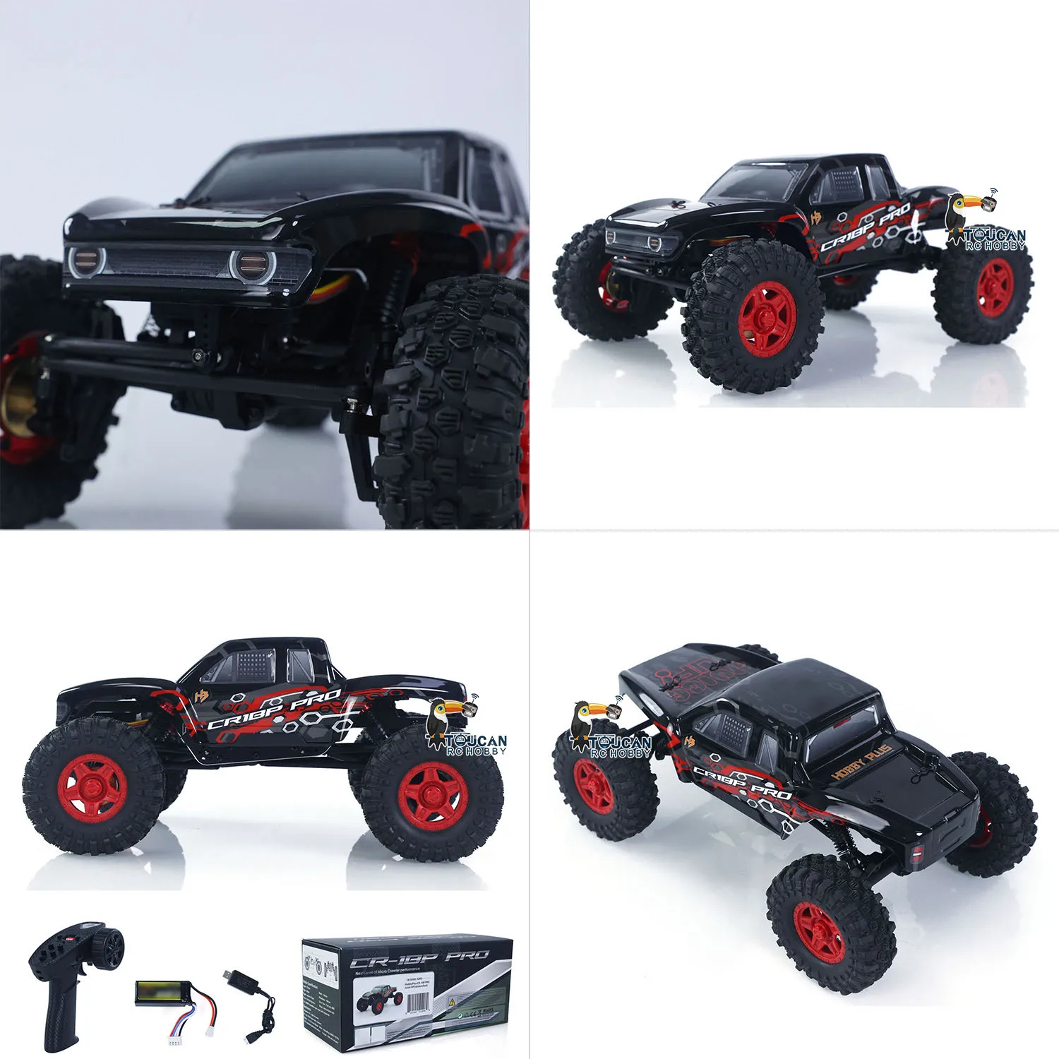 CR18P PRO 1/18 2.4G RC Rock Crawler 4WD Moteur Brushless Hobbywing RTR