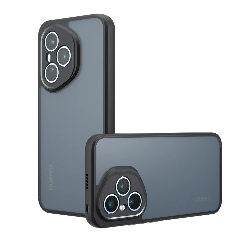 Enhanced Drop-Proof Frosted Soft Edge Case - Semi-Transparent Shockproof Cover