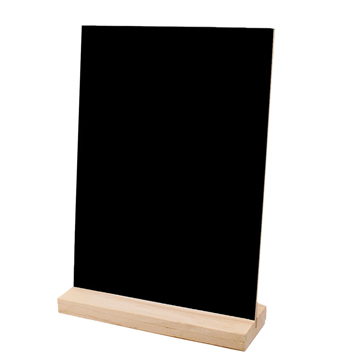 

Chalkboard Blackboard Board Sign Message Minidisplay Signs Stand Small Desktop Wood Base Memo Single Decor Balckboard Holder