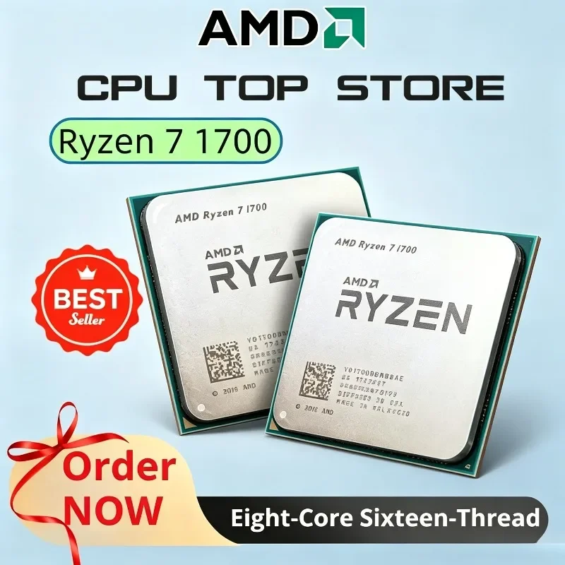AMD R7 1700 Ryzen 7 1700 3.0GHz 8코어 16스레드 CPU 프로세서 65W 소켓 AM4 게이밍 CPU (패키지 미포함)
