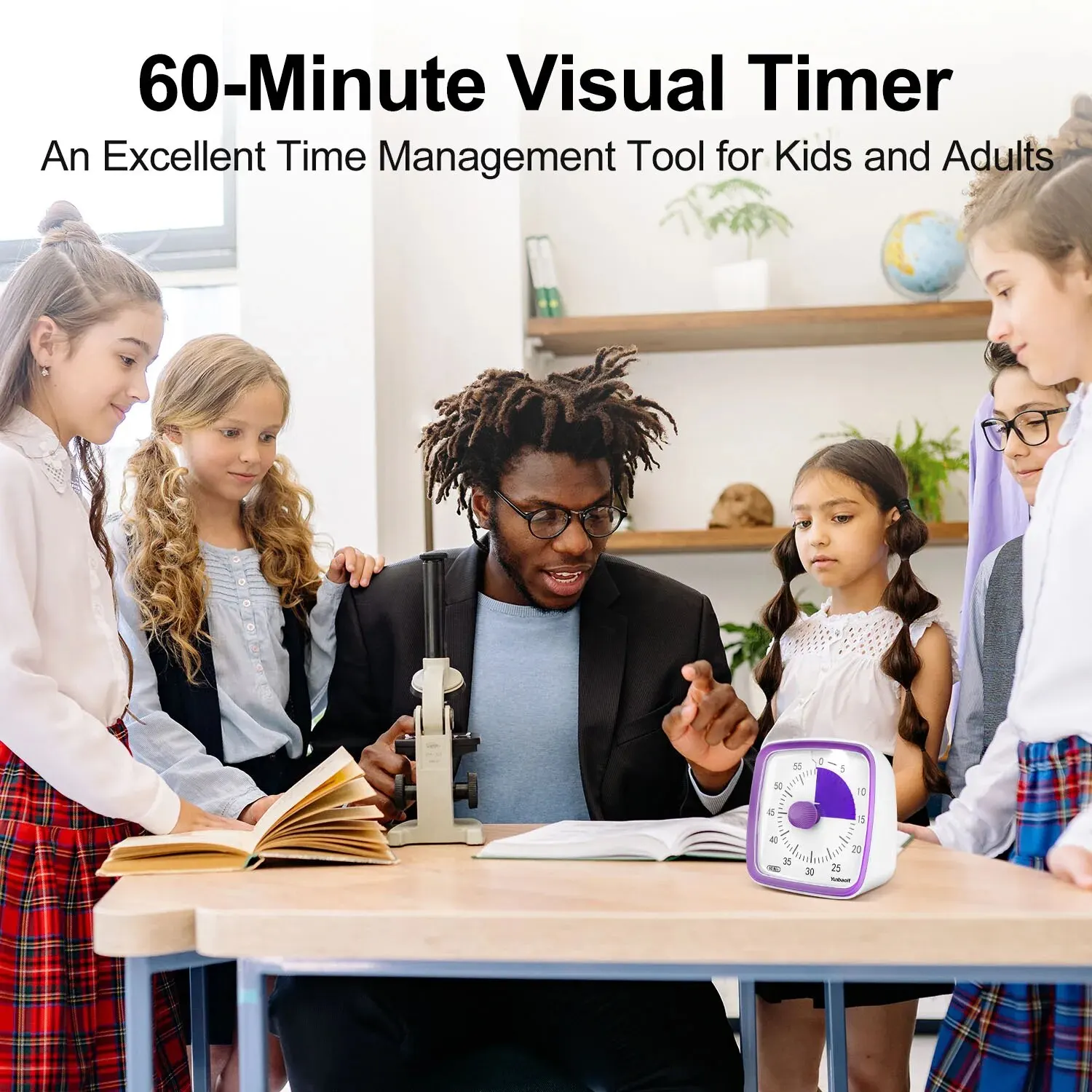 Visual Timer Yunbaoit 60-Minute Countdown for Kids Adults